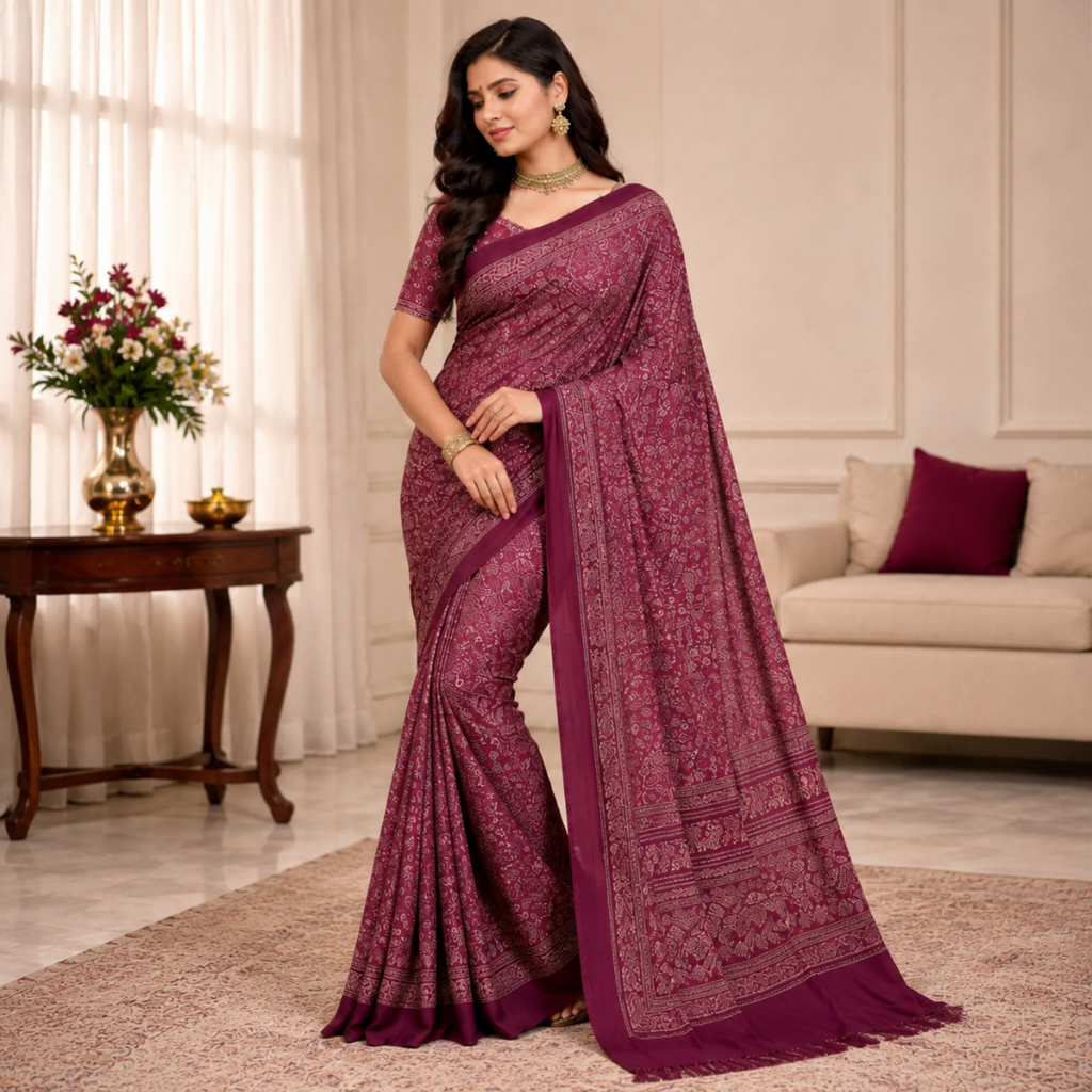 Noor Ajrakh – Mauve