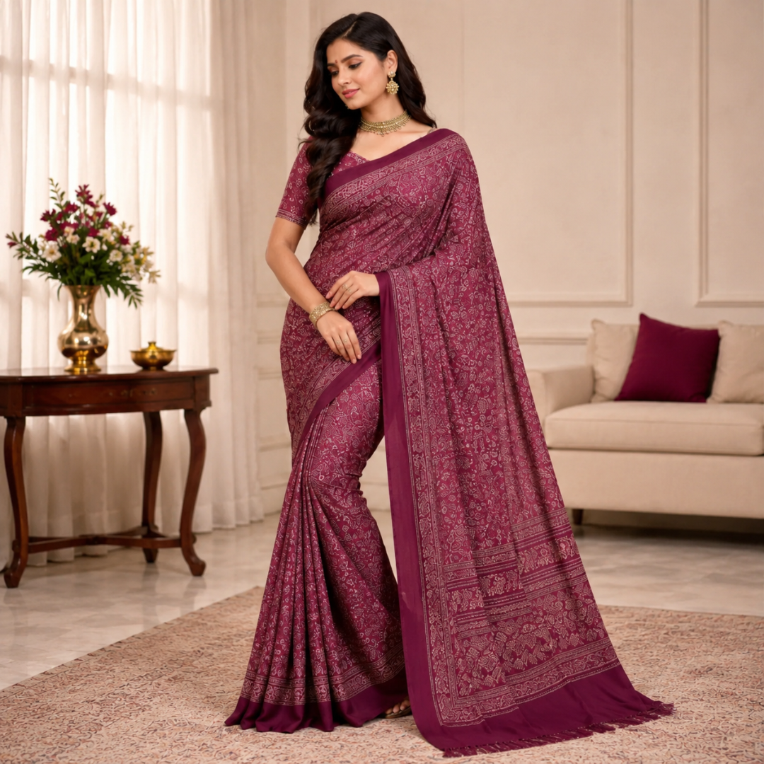 Noor Ajrakh – Mauve
