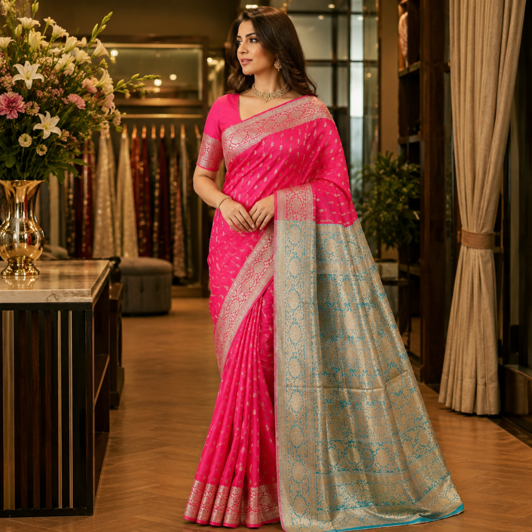 The Jiyana Rani Organza Saree