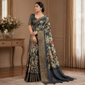 Aarini Teal Vanya Zari Saree