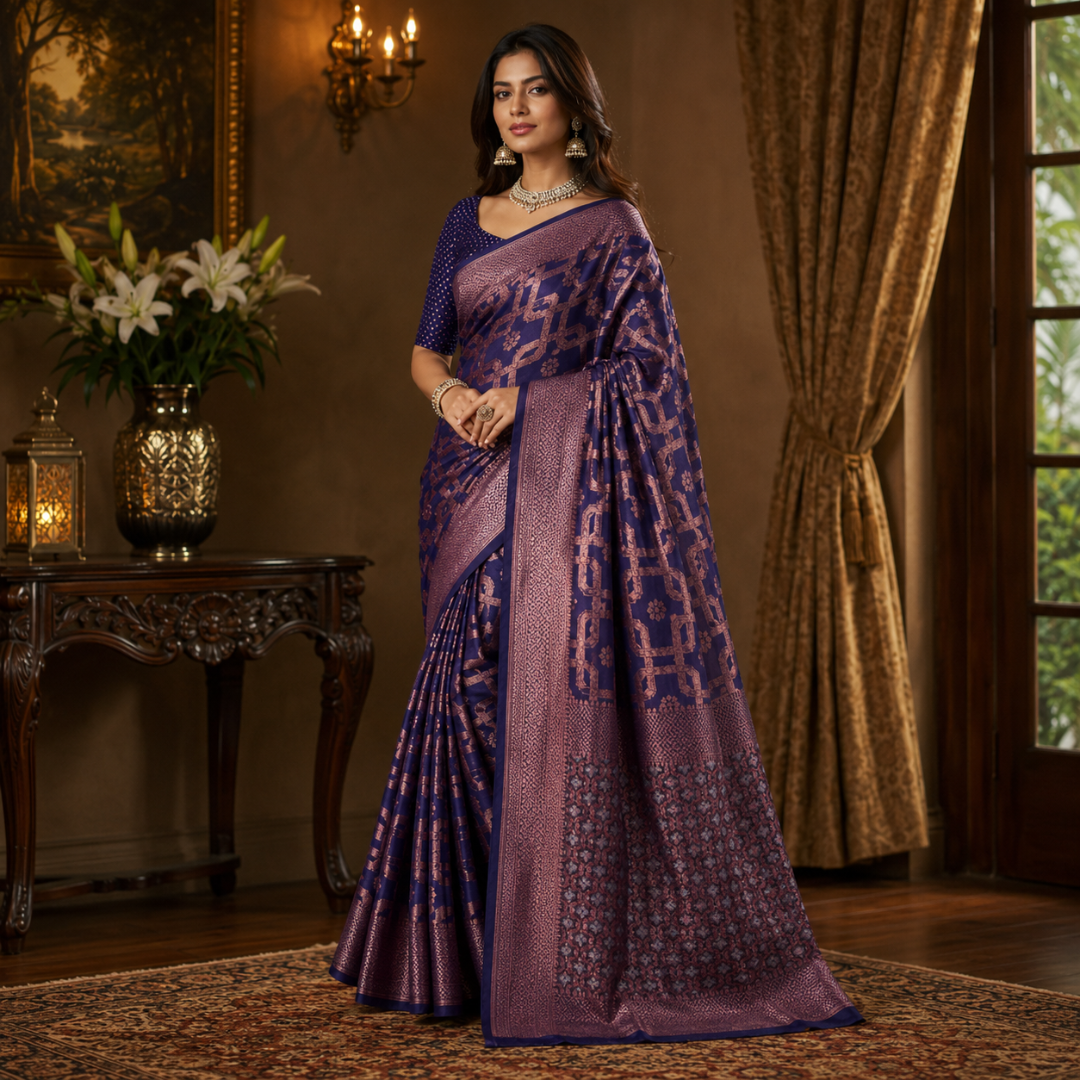 Nayra Rajwada Cotton Silk Saree