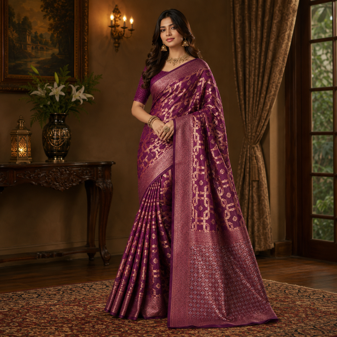 Nayra Rajwada Cotton Silk Saree