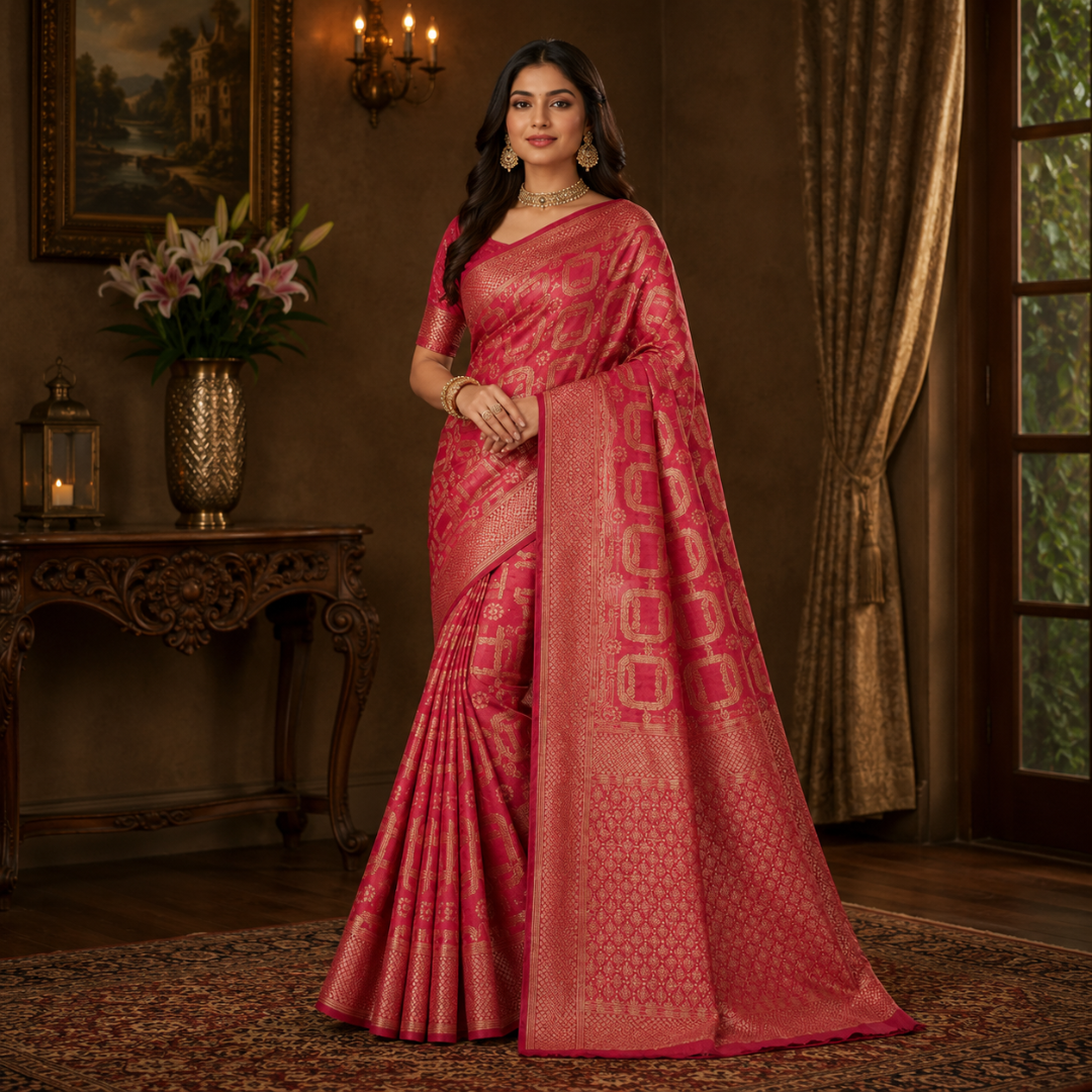 Nayra Rajwada Cotton Silk Saree