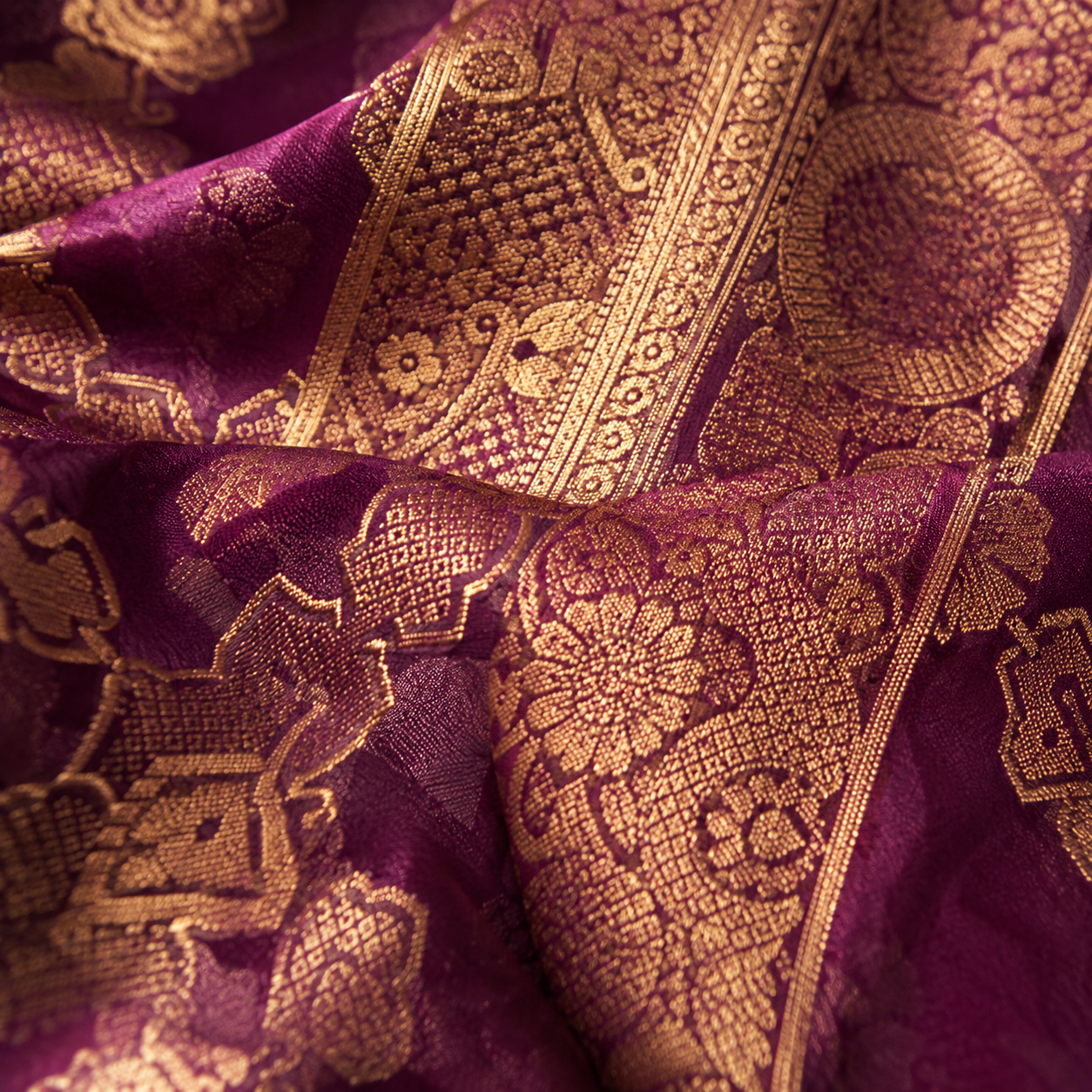 Mridula Meenakari Organza Saree