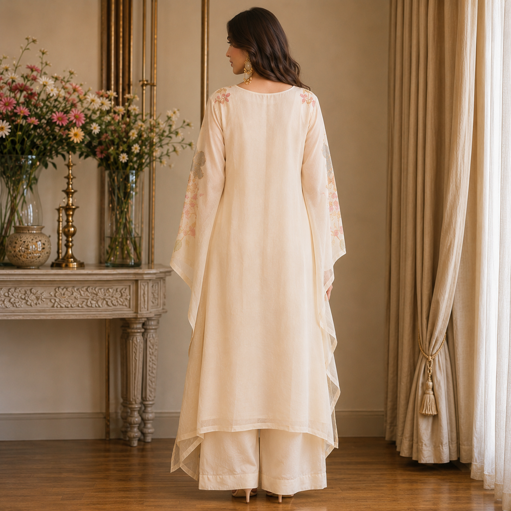 Nooré Ivory Bloom Ensemble Ready-to-wear Dress