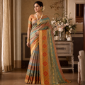 Rangmahal Crimson Grace Cotton Silk Saree