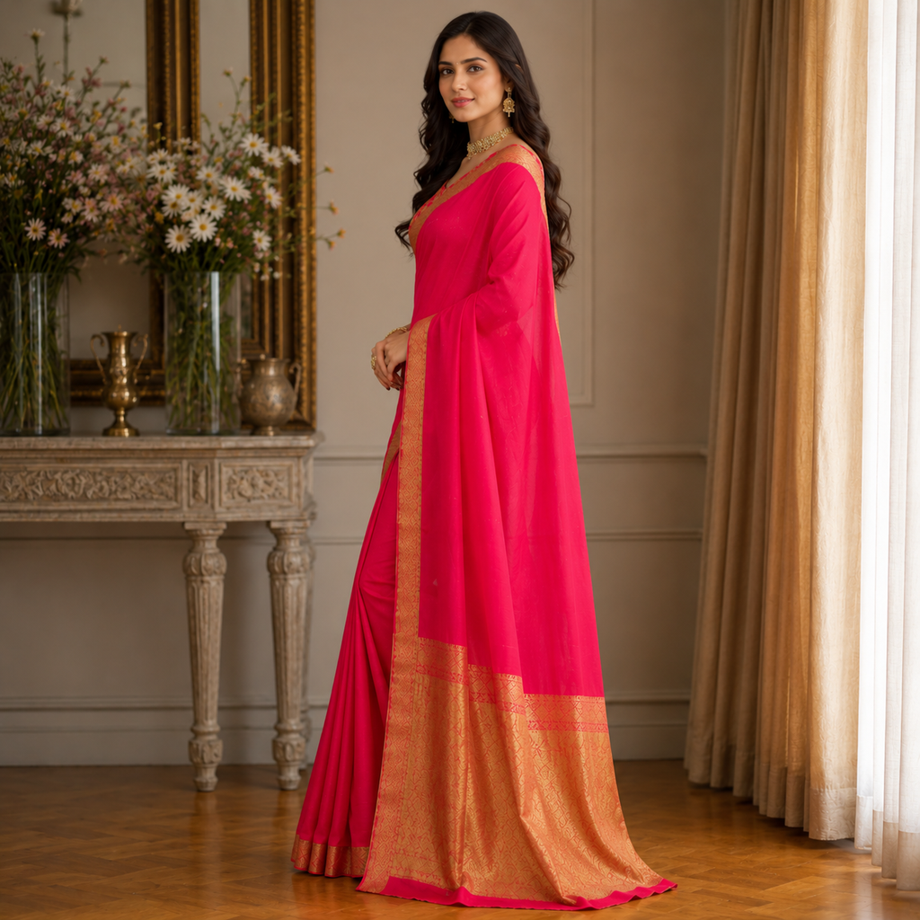 The Ranjini Diamond Chiffon Saree