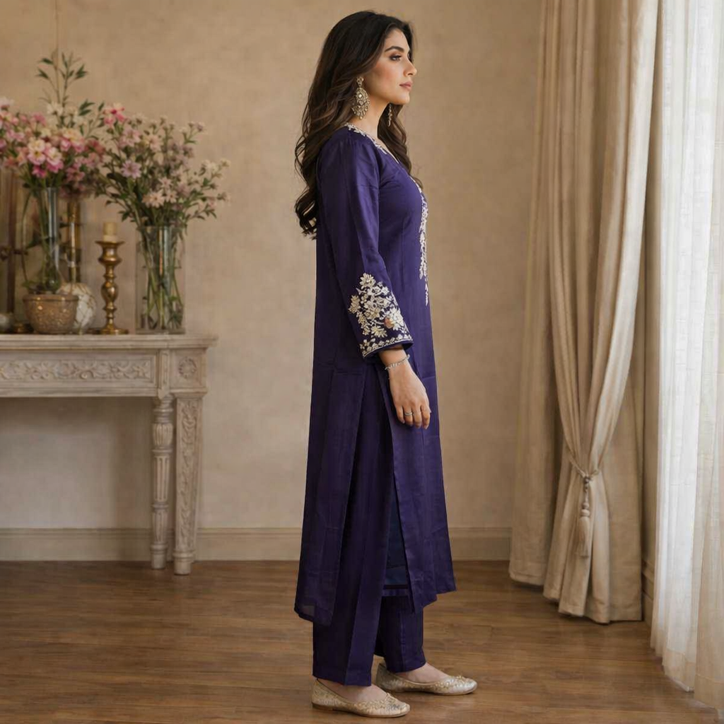Veloura Royal Orchid Ready-to-wear Dress