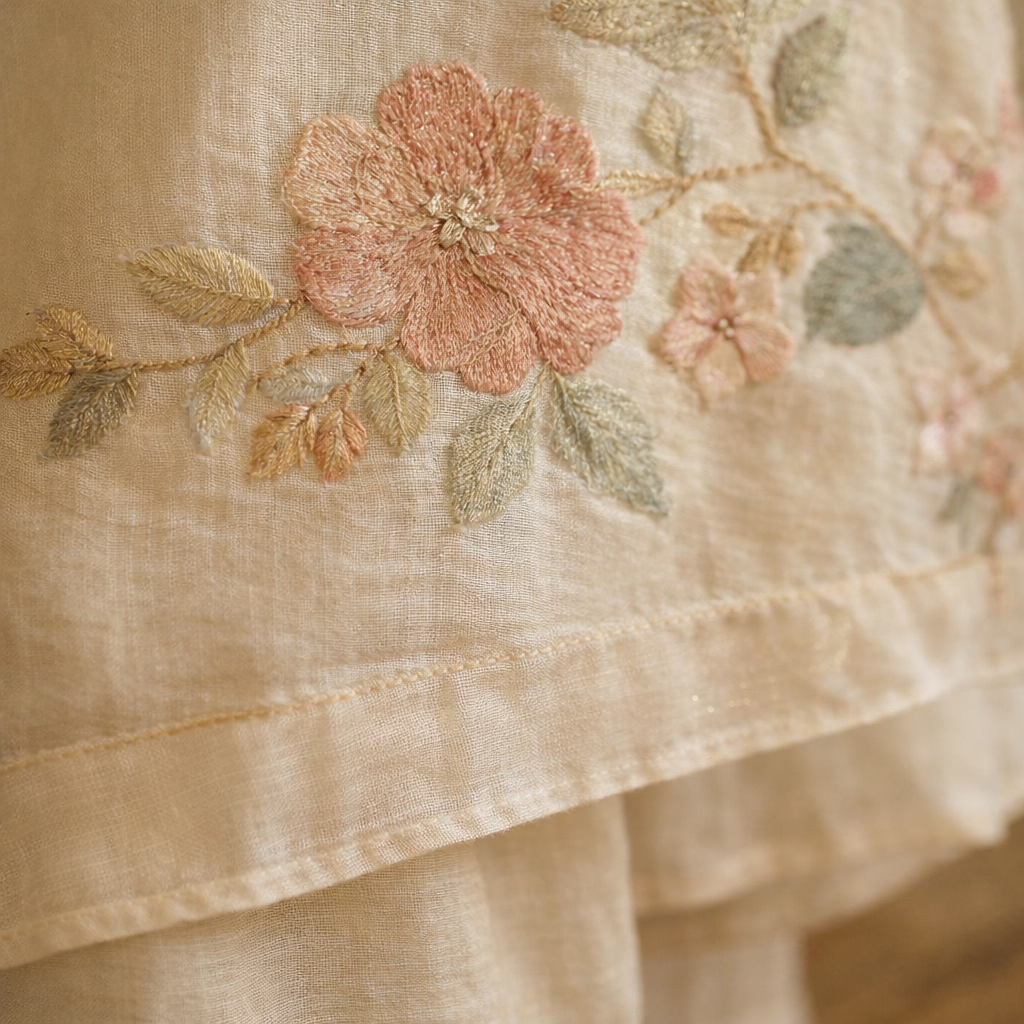 Nooré Ivory Bloom Ensemble Ready-to-wear Dress