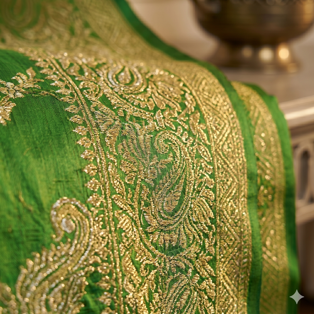 Panna Viraasat Cotton Silk Saree