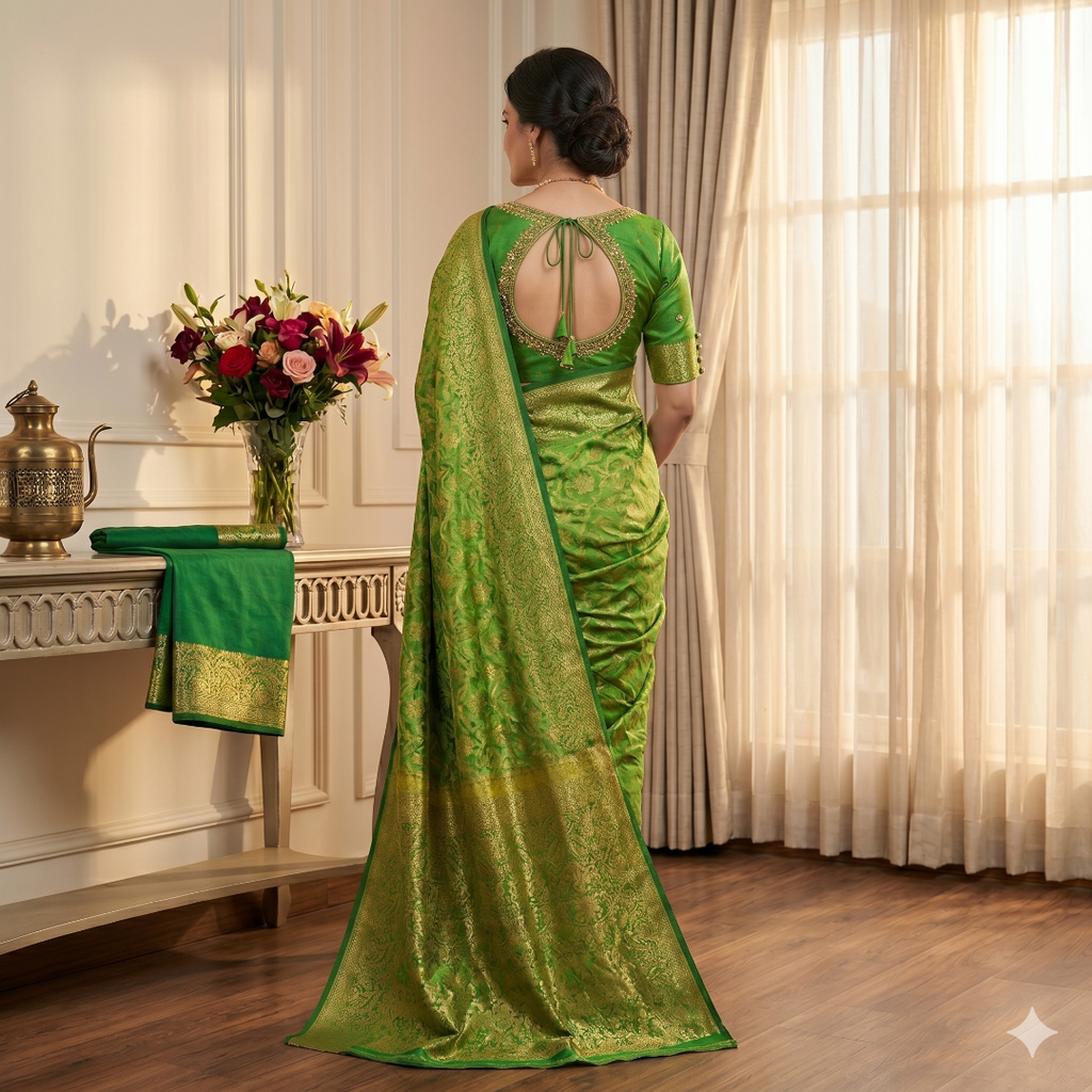 Panna Viraasat Cotton Silk Saree