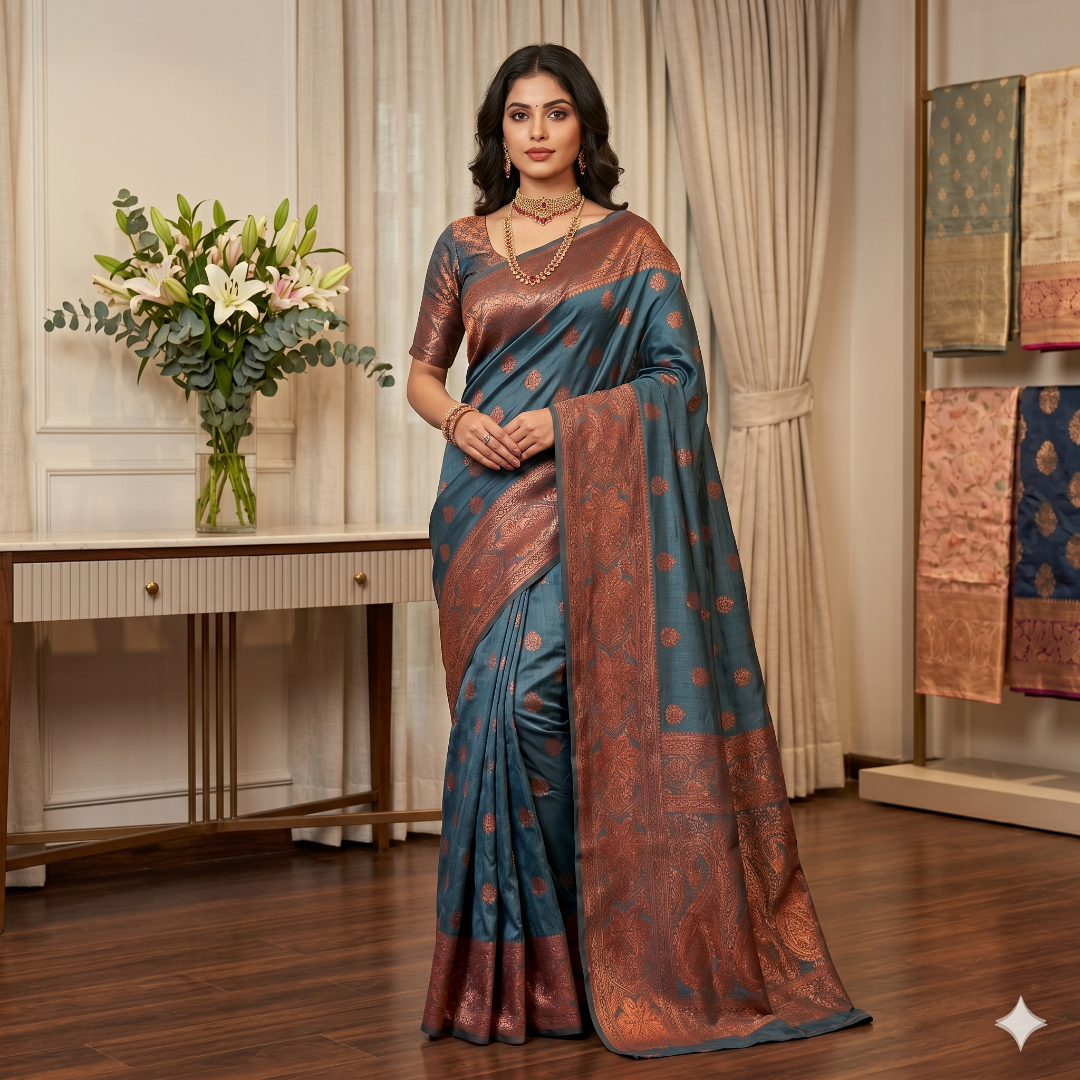 Raktima Royale Cotton Silk Saree