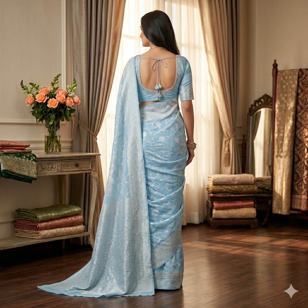 The Noor Banu Cotton Silk Saree