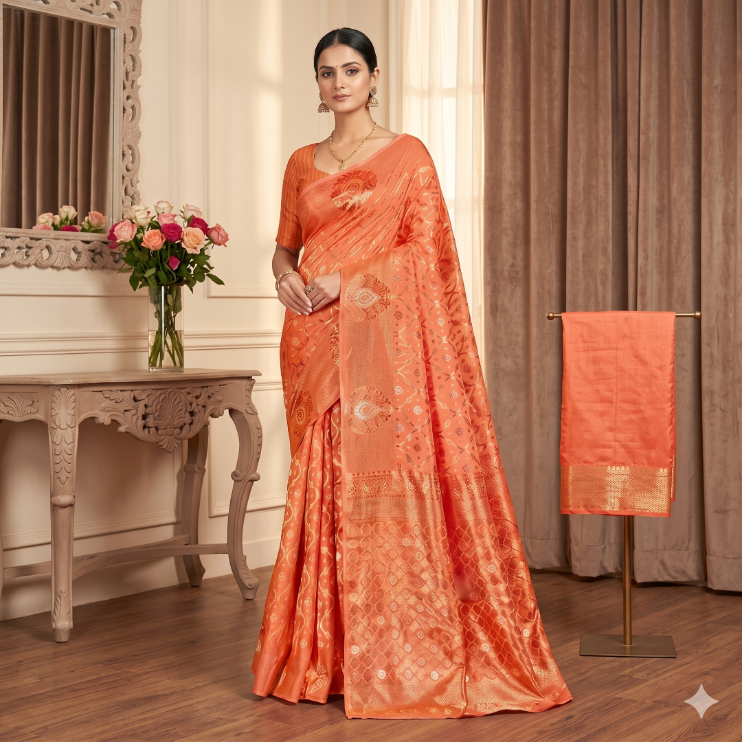 Roshi Zari Silk Saree
