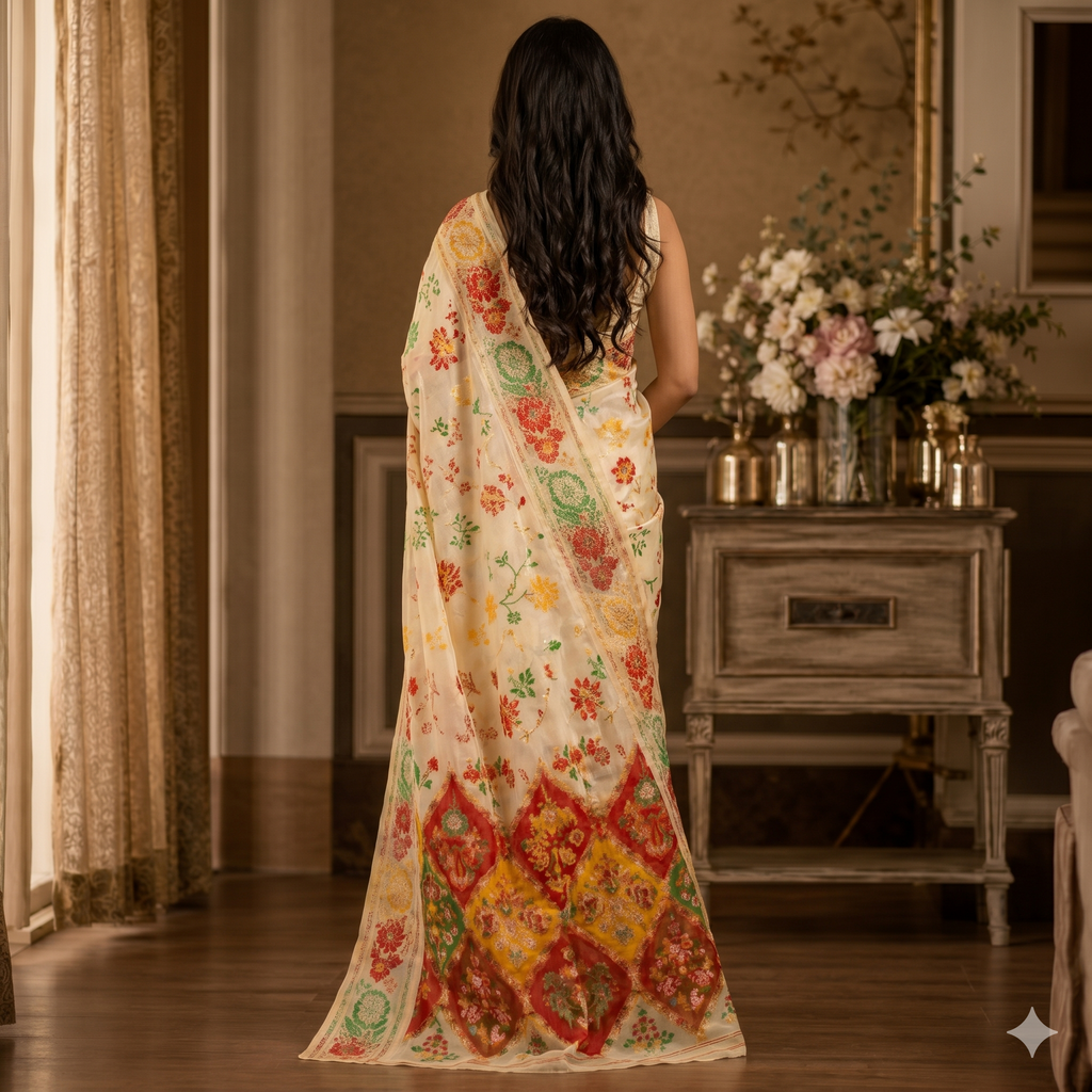 Sonar Tori Jamdani Silk Saree