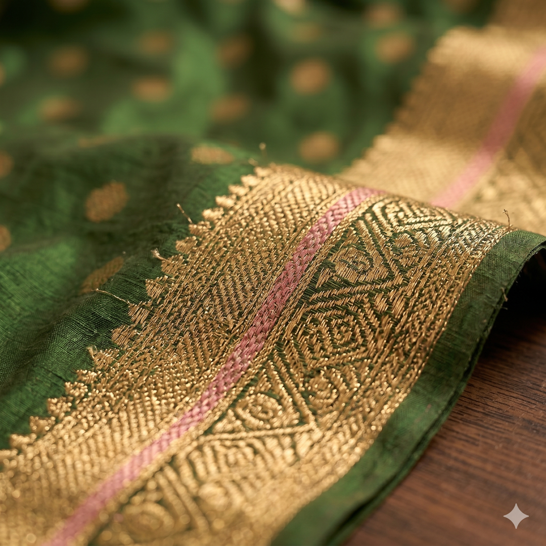 Ruhika Heritage Polka Organza Saree