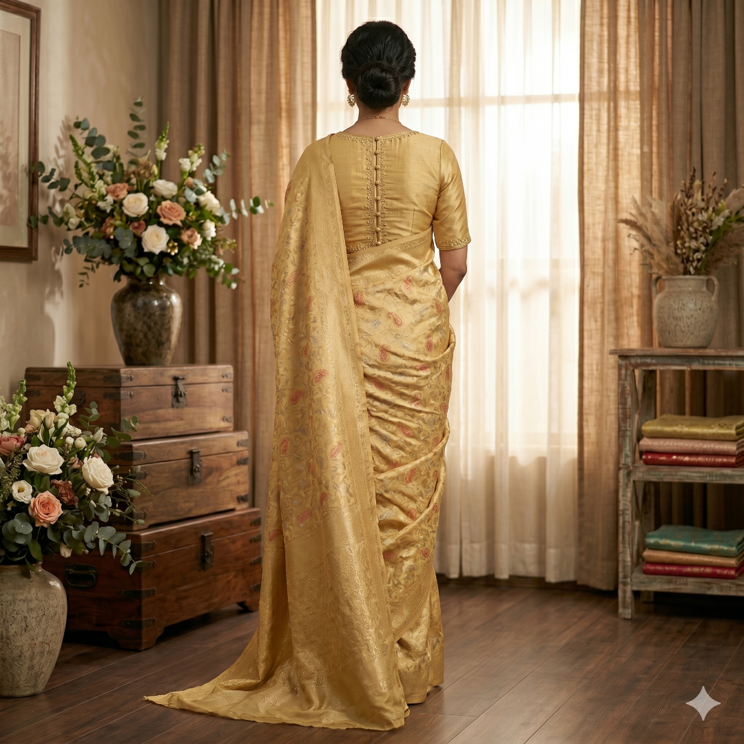 Madhubani Banarasi Silk Saree