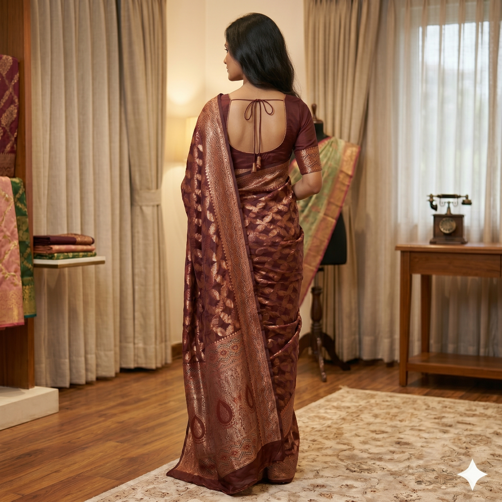 Raktambara Viraasat Cotton Silk Saree
