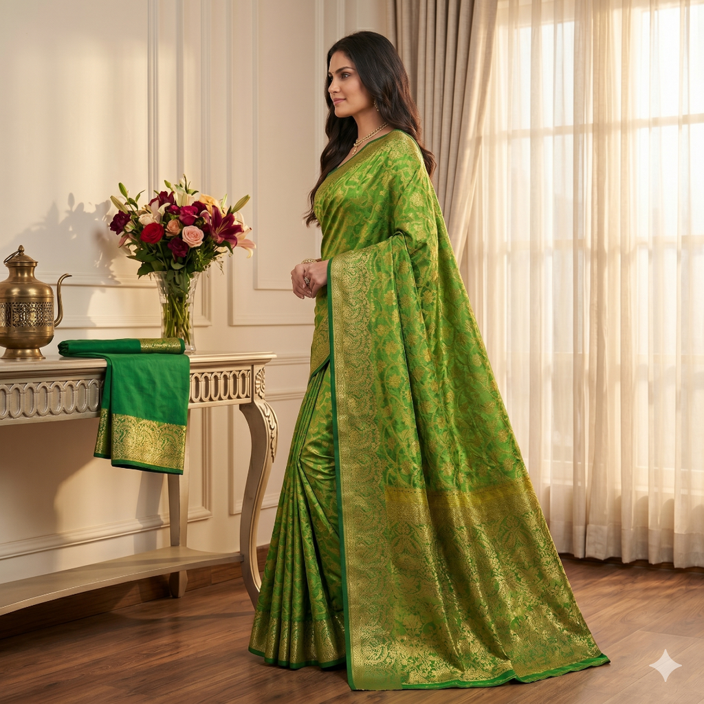 Panna Viraasat Cotton Silk Saree