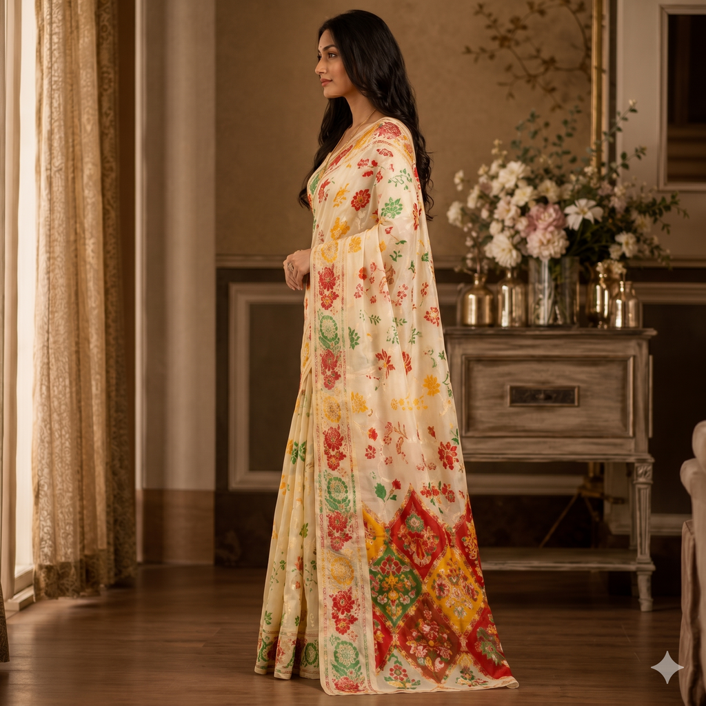 Sonar Tori Jamdani Silk Saree
