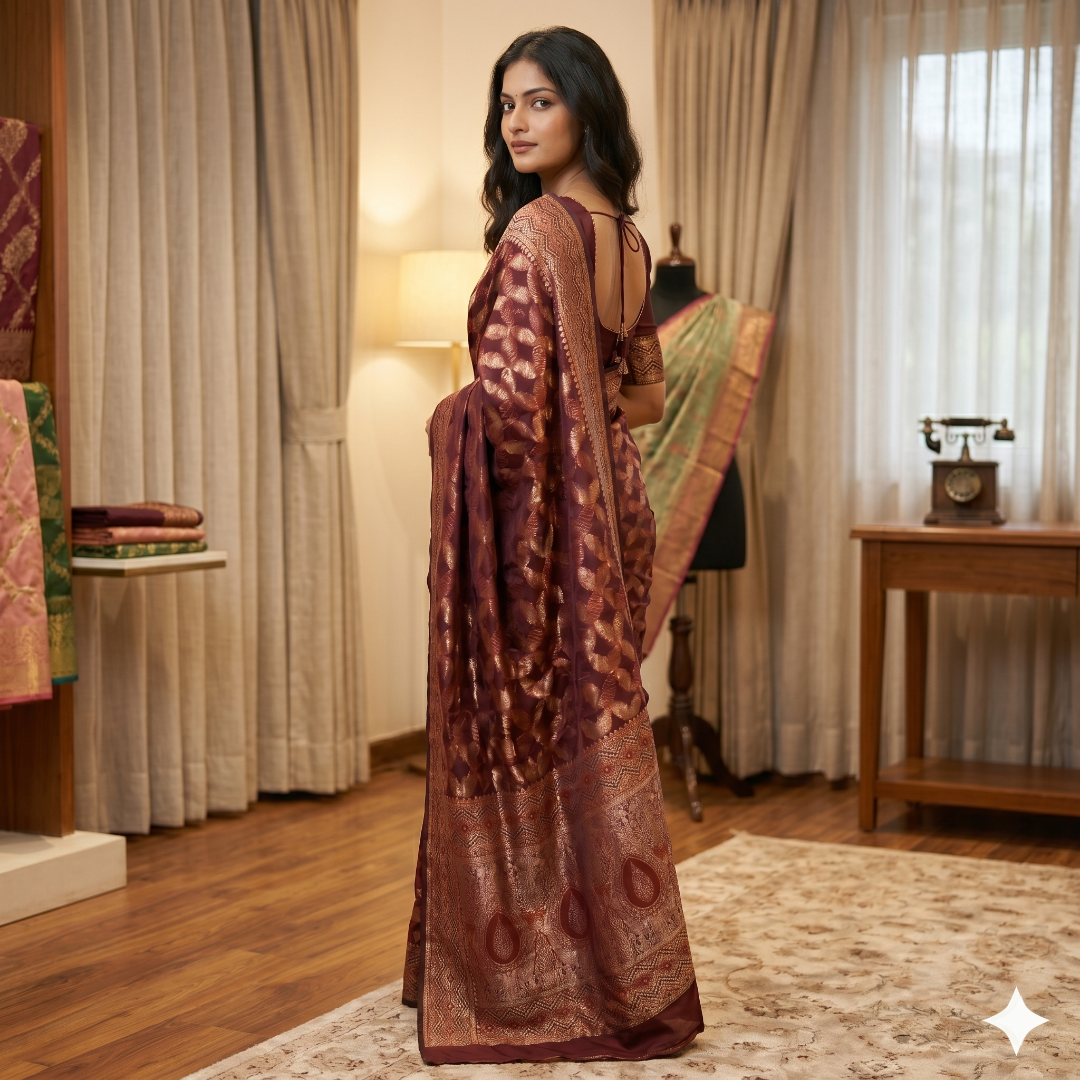 Raktambara Viraasat Cotton Silk Saree