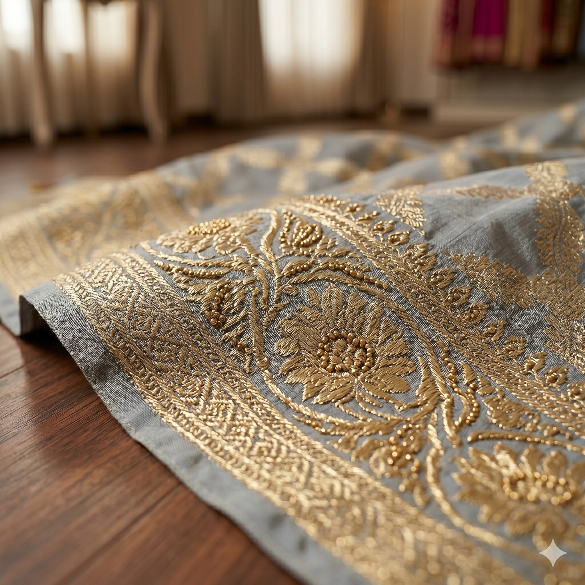 Mehrunisa Moonlit Organza Saree