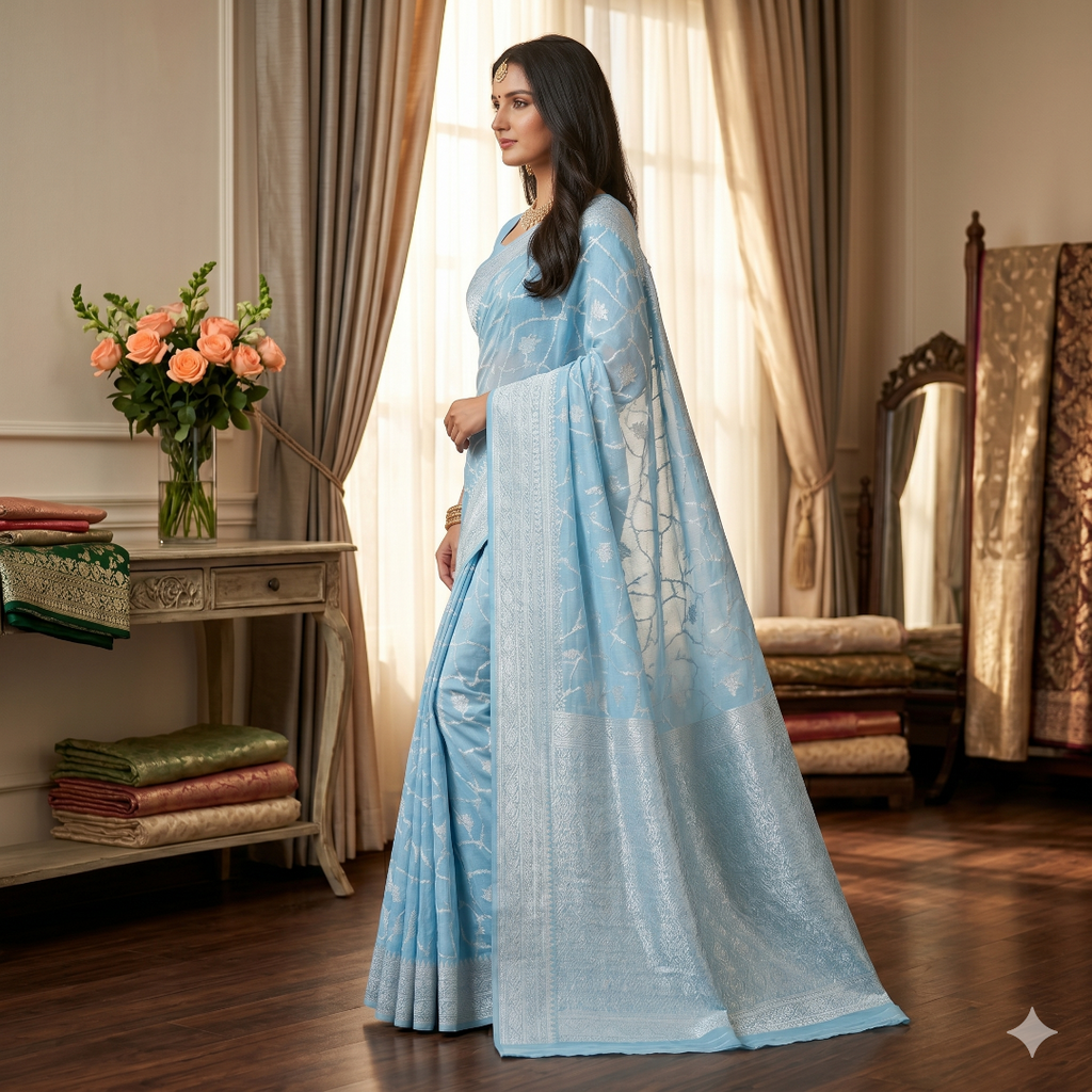 The Noor Banu Cotton Silk Saree