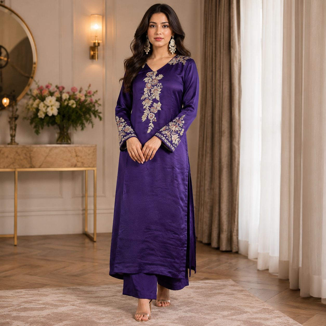 Veloura Royal Orchid Ready-to-wear Dress