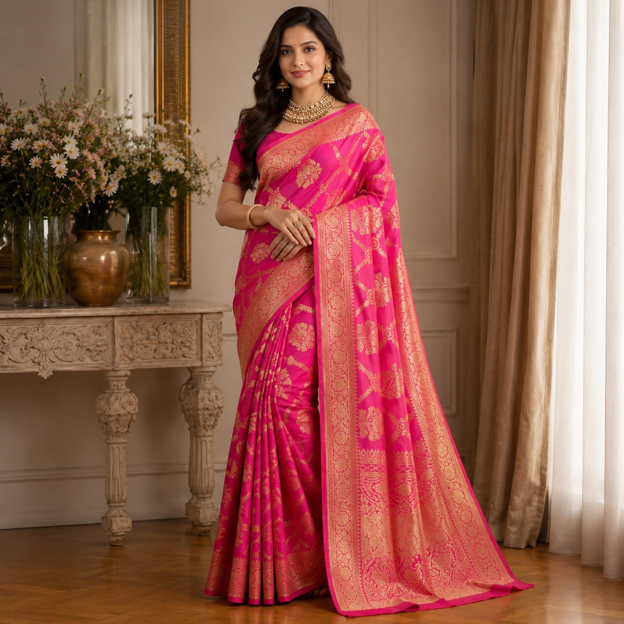 Shazia Cotton Silk Saree