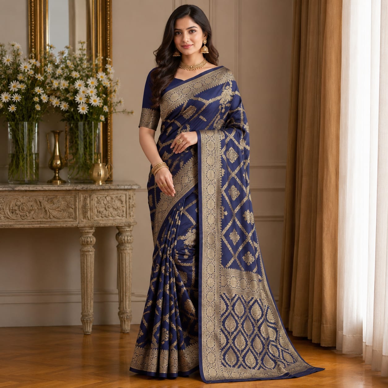 Shazia Cotton Silk Saree